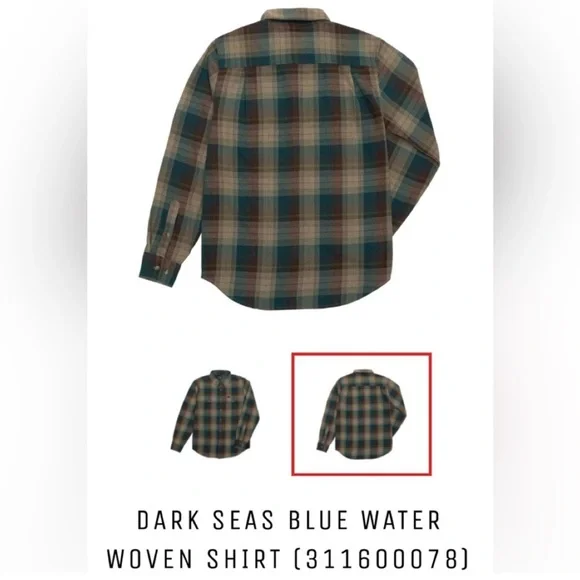 Dark Seas Flannel Button Up- NWT - Picture 8 of 10
